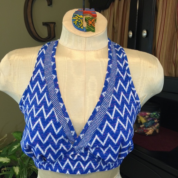 Dune Deck Blue/White Swim Top/Athletic Top 12 - Picture 1 of 5